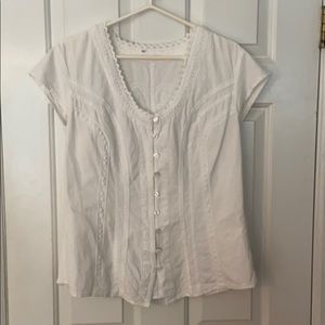 Embroidered button shirt from Soft Surroundings